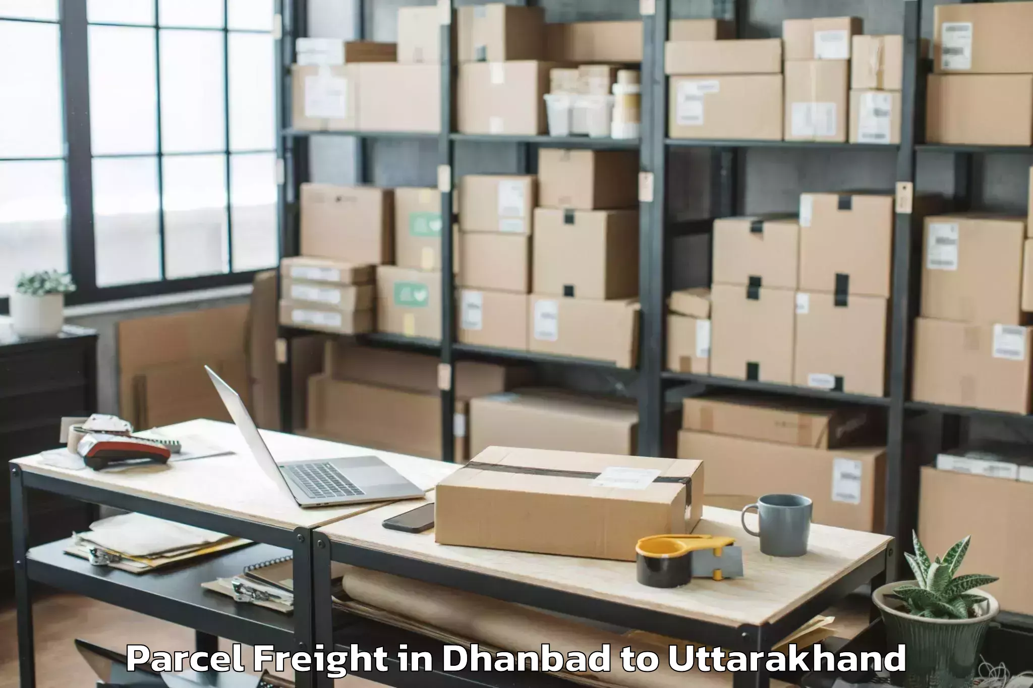 Hassle-Free Dhanbad to Berinag Parcel Freight